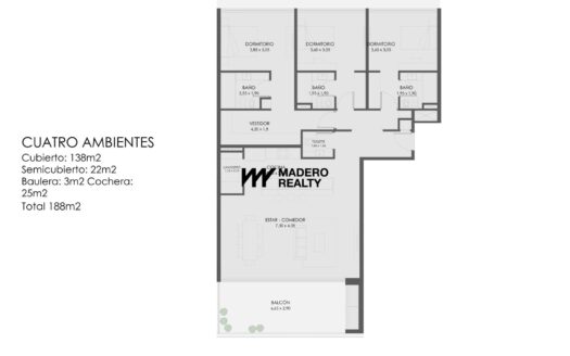 Hermoso 4 Ambientes en Acqua Marinas