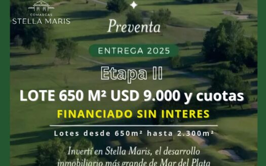 Terrenos Etapa II en Comarcas Stella Maris | Mar del Plata